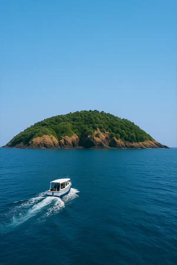 Boat ride near Netrani Island Karavali